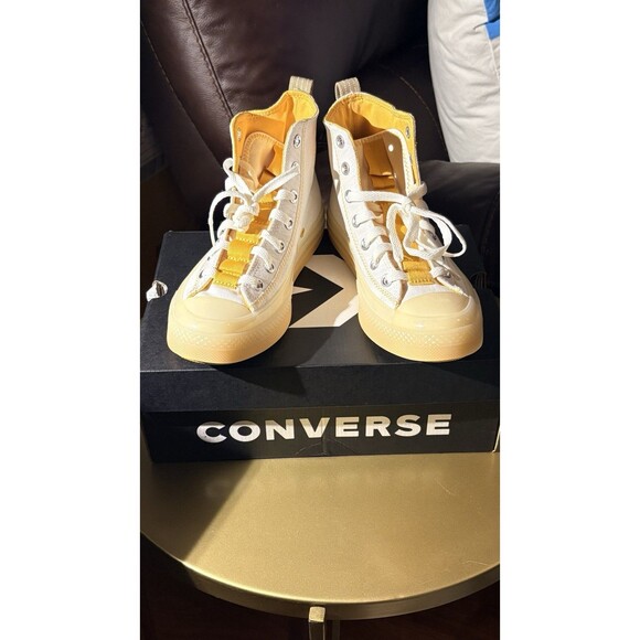 Converse Chuck Taylor All Star High-Top White With Translucent Toe And Sides New - Picture 1 of 11